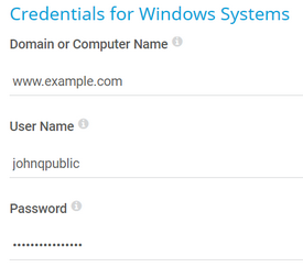 Credentials for Windows Systems